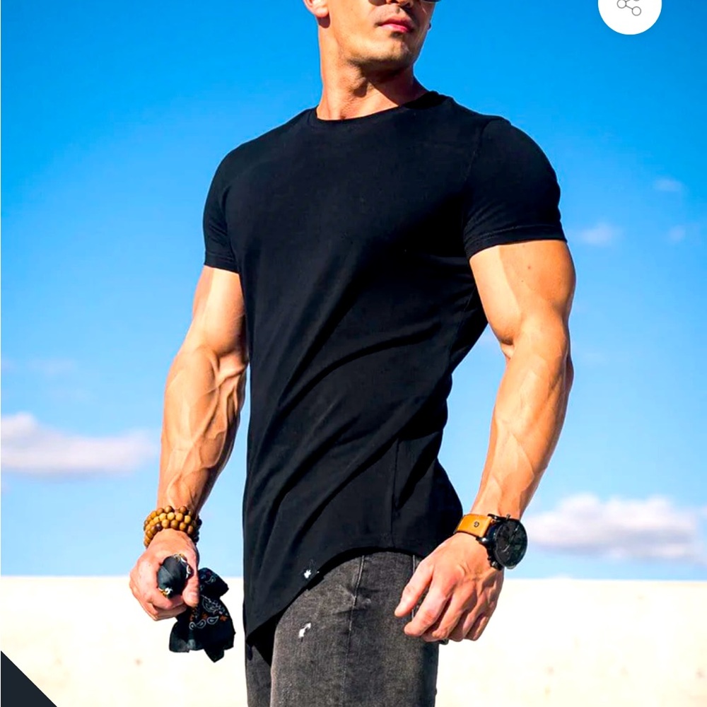 YoungLA 402 perfect tee Scallop black 2XL. SOLD OUT